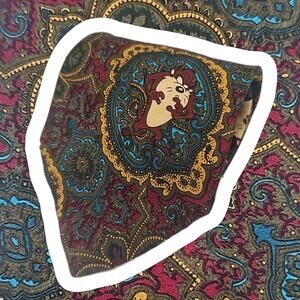 Vintage Warner Bros Looney Tunes Mania Novelty Silk Tie Taz Paisley 1993 56.8"